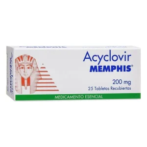 ACICLOVIR 200MG CX25 TAB (MEMPHIS)