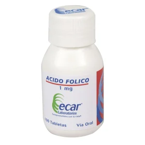 ÁCIDO FÓLICO 1MG FX100 TB (LABORATORIOS ECAR)