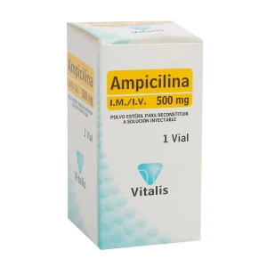 AMPICILINA 500MG CX 1 VIAL (VITALIS)