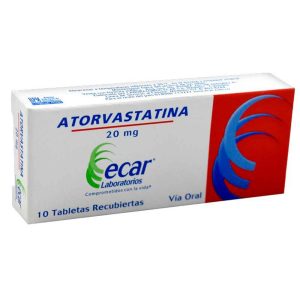 ATORVASTATINA 20MG CX10TB (LABORATORIOS ECAR)