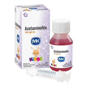 ACETAMINOFÉN NIÑOS 160MG/5ML JBE FX90 ML SABOR FRUTOS ROJOS (TECNOQUÍMICAS)