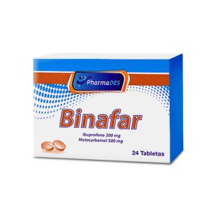 BINAFAR CX24TAB (IBUPROFENO 200MG + METOCARBAMOL 500MG)(TRIDEX FARMACEUTICA)