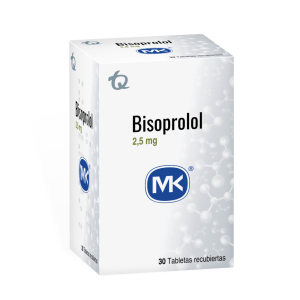 BISOPROLOL 2.5MG CX30TAB RECUBIERTAS (FRASCO)(TECNOQUIMICAS)