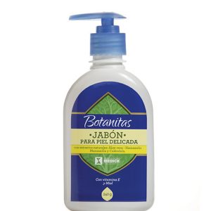 BOTANITAS JABON PIEL DELICADA VALVULA FX240GR (VITAMINA E+MIEL+ALOE VERA+MANZANILLA+CALENDULA)