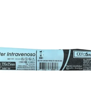 CATETER INTRAVENOSO ALFASAFE 22G X 1 (25 MM) (LIFE CARE)