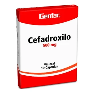 CEFADROXILO 500MG CX10 CAP(GENFAR)