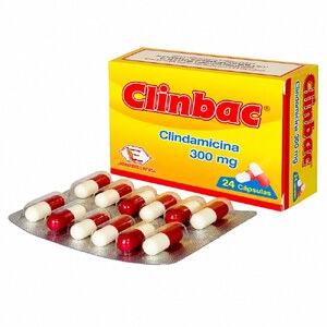 CLINBAC 300MG CX24 CAP (CLINDAMICINA)(LABQUIFAR)