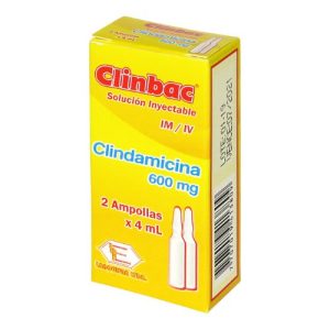 CLINBAC 600MG CX2 AMP (CLINDAMICINA)(LABQUIFAR)