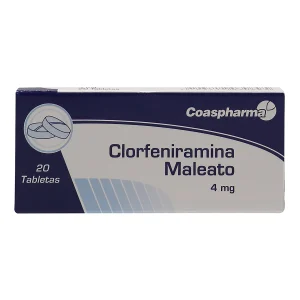 CLORFENIRAMINA 4MG CX20 TB (COASPHARMA)