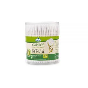 COPITOS DE ALGODON CON PALILLOS DE PAPEL X150UND (LAB HIGIETEX)