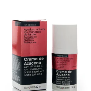 CREMA DE AZUCENA ACLARANTE TX30GR (VITAMINA C+ROSA MOSQUETA+ACIDO GLICOLICO+ACIDO SALICILICO)(MEDICK LTDA)