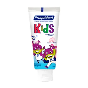 CREMA DENTAL KIDS CON FLUOR PROQUIDENT BX75ML(CHICLE)