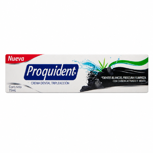 CREMA DENTAL PROQUIDENT TRIPLE ACCION CARBON ACTIVADO TX75ML (PROQUIDENT)