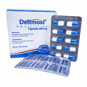 DELTMOXI 500MG CX100 CAP DURA (AMOXICILINA) (DELTA SA)