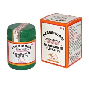 DERMIQUEM 1% CR PX60 GR (SULFADIAZINA DE PLATA)(LABQUIFAR)