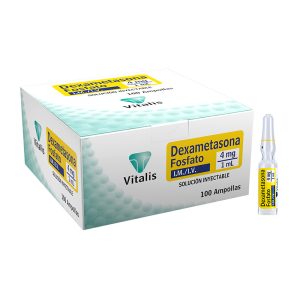 DEXAMETASONA 4MG/1ML CX 100 AMP (VITALIS)