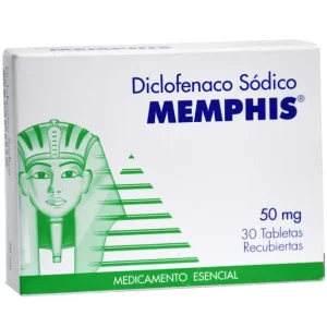 DICLOFENACO 50MG CX 30 TB (MEMPHIS)
