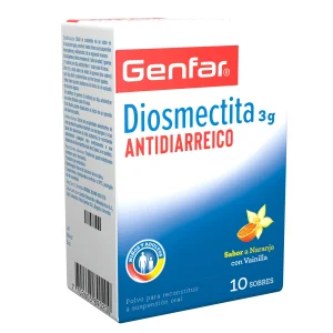 DIOSMECTITA 3G CX10SB SABOR NARANJA (ANTIDIARREICO)(GENFAR)