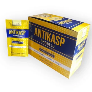 DISPLAY SHAMPOO ANTIKASP AMARILLO CX 24 SACHETS ( X 15ML) (AMBARINA DE COLOMBIA)