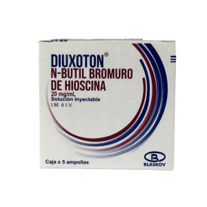 DIUXOTON 20MG/ML SOL INYECTABLE CX5 AMP(N-BUTIL BROMURO DE HIOSCINA)(BLASKOV)