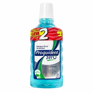 ENJUAGUE BUCAL PROQUIDENT ZERO FX500 ML PAGUE 1 LLEVE 2 (PROQUIDENT)