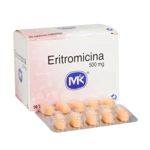 ERITROMICINA 500MG CX 50 TB (TECNOQUIMICAS)