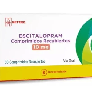 ESCITROLAM 10MG CX30TB (ESCITALOPRAM)(HETERO)