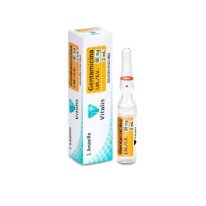 GENTAMICINA 80MG/2ML CX 1 AMP (VITALIS)
