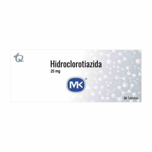 HIDROCLOROTIAZIDA 25MG CX 30 TB (TECNOQUIMICAS)