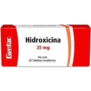 HIDROXICINA 25MG CX20 TB
