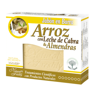 JABON ARROZ CON LECHE DE CABRA Y ALMENDRAS X90G(NATURAL FRESHLY)