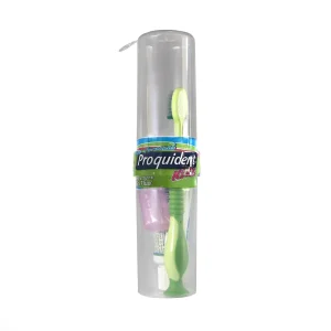KIT PERSONAL KIDS X1 UND (CEPILLO+ CREMA SIN FLUOR + PROTECTOR DE CEPILLO) (PROQUIDENT)