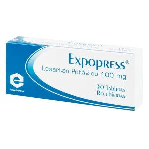 LOSARTAN 100MG CX30 TAB (EXPOPRESS) (1+2)(EXPOFARMA)