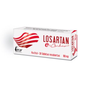 LOSARTAN 100MG CX30TAB RECUBIERTAS (LABORATORIOS ECAR)(2+1)