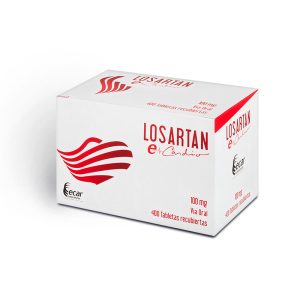 LOSARTAN 100MG CX400TAB RECUBIERTAS (LABORATORIOS ECAR)(1+1)
