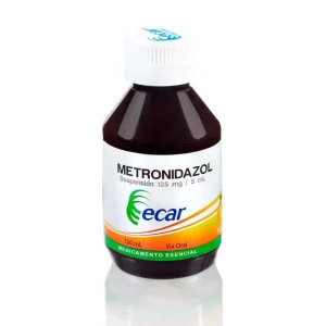 METRONIDAZOL 125MG/5ML SUSP FX 120ML(LABORATORIOS ECAR)