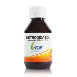 METRONIDAZOL 250MG/5ML NARANJA SUSP FX120ML(LABORATORIOS ECAR)