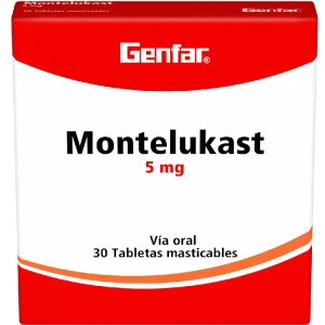 MONTELUKAST 5MG CX30 TB