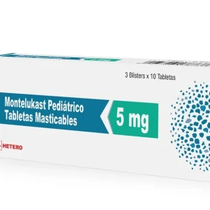 MONTELUKAST PEDIATRICO 5 MG CX 30 TAB MASTICABLES (HETERO)