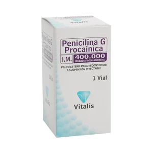 PENICILINA G PROCAINICA 400.000 U.I CX 1 VIAL (VITALIS)