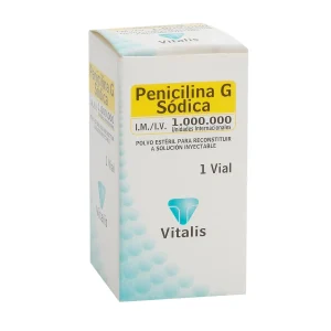PENICILINA G SODICA 1.000.000 U.I CX 1 VIAL (VITALIS)