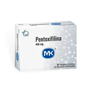 PENTOXIFILINA 400MG CX30 TB TECNOQUIMICAS