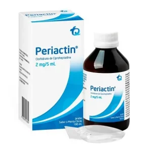 PERIACTIN 2MG/5ML SABOR MENTA CHICLE JBE FX180ML (CLORHIDRATO DE CIPROHEPTADINA)(TECNOQUIMICAS)