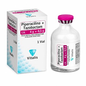 PIPERACILINA + TAZOBACTAM 4MG + 0.5G CX1 VIAL (POLVO ESTERIL PARA RECONSTITUIR) (VITALIS)