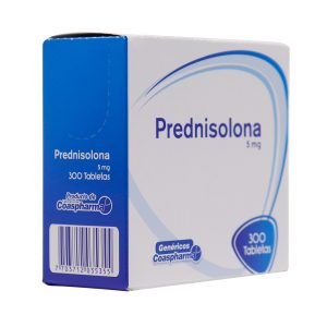 PREDNISOLONA 5MG CX 30 TB (COASPHARMA)