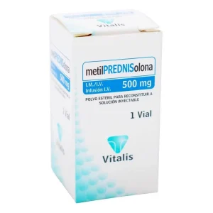 METILPREDNISOLONA 500MG CX1 VIAL (VITALIS)