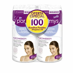 RUEDITAS DESMAQUILLADORAS POMYS SENSITIVE PQX 50 UND + PQX 50 UND(PRODUCTOS FAMILIA)