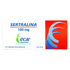 SERTRALINA 100MG CX10TAB RECUBIERTAS(LABORATORIOS ECAR)