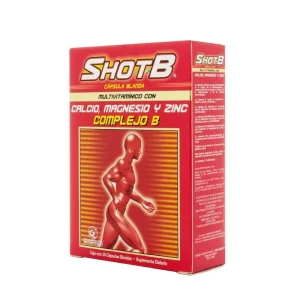 SHOT-B MULTIVITAMINICO CX30 CAP (CALCIO+ MAGNESIO Y ZINC + COMPLEJO B)