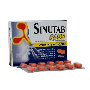 SINUTAB PLUS CX12 TB (JOHNSON & JOHNSON)